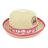 (ピンク/46cm)子供 ペーパーハット 帽子 男の子 女の子 アンパンマン ワッペン ロゴプリント 男児 女児 ベビー