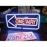 ネオンサイン ワンウェイ 一方通行 ONE WAY ネオン管 ネオンライト 店舗照明 ガレージ アメリカン雑貨