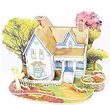 桜の雪 3D立体パズル DIY積み木 子供用 大人用 男女共用 5種類 (ロマンチックな部屋)