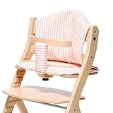 大和屋 すくすくプラス チェアクッション ストライプピンク すくすくチェアプラスとすくすくチェアスリムプラスの両方に使える専用のチェアクッション