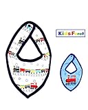 【子供服】 Kids Foret (キッズフォーレ) 汽車柄プリントスタイ B55831