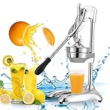 Hanchen 手動ジューサー フルーツしぼり 柑橘類フレッシュジューサー 果汁生搾り器 オレンジ・レモン・ぶどう絞り器 果物ハンドジューサー 簡単使用 家庭用 業務用