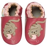 モモ ベビー 乳児/幼児用ネコ デザイン ソフト ソール レザー シューズ ネイビー 0-6ヶ月/米国乳児用サイズ1-2.5 M (インポート)