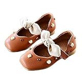 Heaven Days（ヘブンデイズ） キッズ フォーマルシューズ パール ビジュー スクエアトゥ リボン フェイクレザー ガールズ 1709M0574