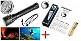 Underwater Top Quality 6000lm 3x Xm-l2 LED Flashlight Scuba Diving Flashlight Led Torch Linterna Buc