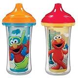 Munchkin 2 Count Sesame Street Click Lock Insulated Sippy Cup, 9 Ounce by Munchkin [並行輸入品]