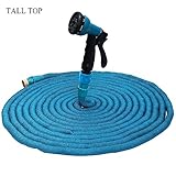 伸縮式パイプガーデン水パイプガーデン給水パイプ高圧洗浄水銃ブルー50フィート