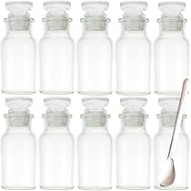 Amazon｜【薬さじ付】スパイスボトル10個セット＋おまけの