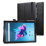 Vankyo S30 ケース MaKstu 軽量 薄型 MatrixPad S30 ケース 柔らかPUレザー Vankyo S30 カバー ハンドベルト開閉式 二つ折タイプ保護ケース スタンド機能付き 耐衝撃 傷防止 全面保護型 10.1インチ Vankyo タブレットS30専用ケース（ブラック）