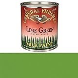 General Finishes QLG Milk Paint, 1 quart, Lime Green [並行輸入品]