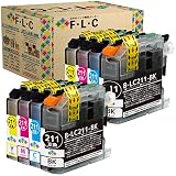 ブラザー 用 LC211-4PK (BK/C/M/Y) 4色パック×2セット 残量表示可能 ICチップ付 互換インクカートリッジ 【F・L・C製 /1年サポート】