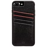 Case-Mate iPhoneケース (iPhone 8 Plus/iPhone 7 Plus/iPhone 6s Plus/iPhone 6 Plus) ハード スマホケース カバー カード収納 [耐衝撃・ハイブリッド・二重構造] レザー タフ ID ブラック