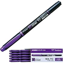 Amazon.co.jp: トンボ鉛筆 蛍光ペン 蛍コート 紫 10本 WA-TC97