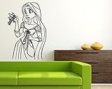 クラウンプリンセスラプンツェル壁ステッカー漫画Walt DisneyビニールポスターTangled壁ビニールデカールホーム内部装飾子供ルーム壁画子供部屋イメージtang6