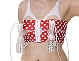 PumpEase hands-free pumping bra - T-bird Red - L by Snugabell Mom & Baby Gear [並行輸入品]