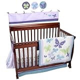 NoJo Beautiful Butterfly 9-Piece Crib Bedding Set by NoJo [並行輸入品]