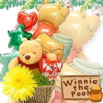 【レア】バースデーケーキプーさん 、招き猫プーさん、バルーンプーさんぬいぐるみ Amazon | 誕生日バージョン プーさんのぬいぐるみがバルーン