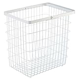 「ランドリーワイヤーバスケット タワー L」 ランドリー 収納 黒 白 おしゃれ ナチュラル 洗濯かご 洗濯カゴ 大きい