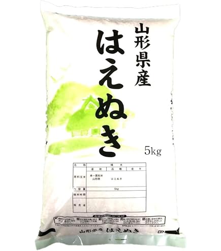 Amazon.co.jp: 山形県産 令和7年産 白米 お米 はえぬき (5kg)※汎用袋で