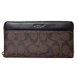 コーチ COACH 財布 F75000 シグネチャー PVC レザー アコーディオン ジップ アラウンド MA/BR(マホガニー×ブラウン) 【並行輸入品】