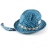 シシュノン 帽子 UVカット 紫外線カット ハートデニム テンガロン帽子 54cm コン