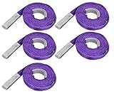 SEIKOH スリングベルト 5本セット 4m 幅25mm 使用荷重800kg ナイロンスリング 吊上げ 牽引