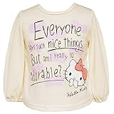 2016年 春物 HELLO KITTY ハローキティ スムス ぼかしリボン柄 長袖Ｔシャツ アイボリー◇80cm