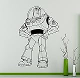 トイストーリーバズライトイヤービニールデカールスーパーヒーロー壁ステッカーCartoonsホーム内部子供キッズ部屋インテリア6 ( Tsy )