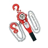 レバーホイスト チェーンブロック 定格荷重約0.75t 約750kg 標準揚程約3m 荷締め 荷揚げ 引寄せ 固定 建築 運搬 土木 災害復旧 アウトドア DIY 吊り 引っ張り 荷締機 牽引 チェー
