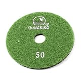 直径10cm 5mmの厚さ50グリット大理石ダイヤモンド研磨パッドブラックグリーン