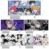 ブルーロック マウスパッド グッズ 漫画風 潔世一 糸師凛 蜂楽廻 千切豹馬 御影玲王 凪誠士郎 プレイマット 大型 テーブルマット ゲーミング ゴム 滑り止め 防水 おしゃれ 可愛い コスプレ小物 クリスマス プレゼント (3,900*400*3mm)