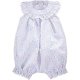 Ralph Lauren(ラルフローレン) シアサッカー小花ストライプショートオール/カバーオール 18M(12-18ヶ月)[並行輸入品]