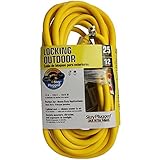 Cerrowire 630-63037AR Stayplug 25-Feet 12/3 Extension Cord, Yellow [並行輸入品]