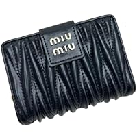 Amazon | MIUMIU リボン 三つ折 ミニ財布 マドラス レザー MIU MIU