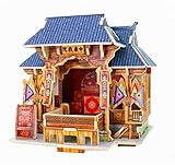 ユニークな3Dパズル教育玩具DIYの3D立体パズル、チャイニーズシアター