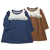 【アウトレット】 Biquette Club ワンピース (80～130cm) キムラタンの子供服 ブラウン 90 ( 10305x10505-153 )