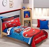 Disney Cars Team Lightening 4-Piece Toddler Bedding Set by Disney