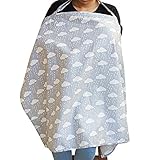 KAKIBLIN 授乳ケープ 授乳服　ワイヤー　顔が見える　授乳カバー 大判 大きめサイズ 上質 コットン　出産お祝い　出産準備　ママの日　ギフト360度安心 通気性抜群 多機能　ガーゼ生地　調節ヒモ