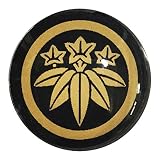家紋ピンバッジ 20mm 丸に笹竜胆 ピンバッチ pins 家紋