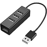 SZSL USB ハブ 4ポート USB2.0コンボハブ 超小型 バスパワー USB変換アダプター USBポート拡張 高速 軽量 コンパクト 携帯便利 1個入り