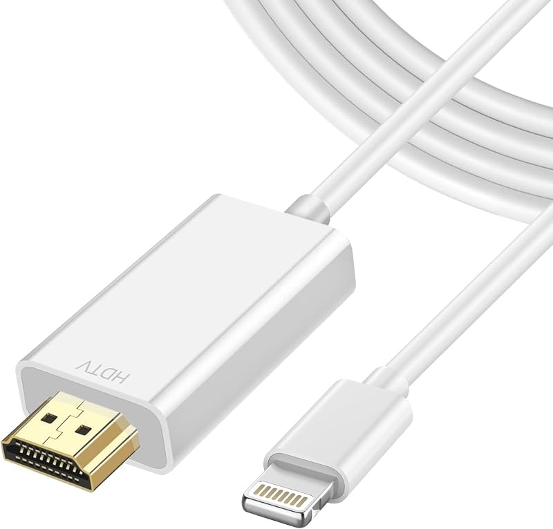 HDMIケーブル iPhone HDMI変換ケーブ ル 2m ライトニング HDMI Lightning Hdmi ミラーリング iphone テレビに映す ケーブル 電源不要 設定不要 携帯の画面をテ レビに映すライトニングケーブル 1080PフルHD hdmi ライトニング 音声同期出力 ゲーム遅延なし hdmi 変換ケーブル i-Phone/iPad/IOS対応【2025 MFi認証】