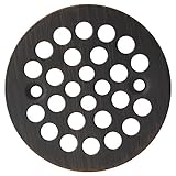 Designers Impressions 651731 Oil Rubbed Bronze screw-inシャワーDrain Strainer – 4 – 1 / 4 "直径
