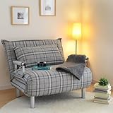 ソファーベッド ソファ 背もたれ6段階リクライニング。 素敵 リクライニング ソファベッド＜折りたたみ式ソファベッド クッション付＞ グレー