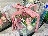 フレグランス シャボンフラワー フラワーケーキ ソープフラワー 薔薇 枯れない 花 ボックス リボン ラッピング 溢れる お花 クリスマス プレゼント ボックスフラワー 母の日 出産祝い 結婚祝い お
