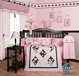 Boutique Brand New GEENNY Pink Butterfly 13PCS Baby Nursery CRIB BEDDING SET by GEENNY [並行輸入品]