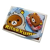 えくぼちゃん(ekubochan) リラックマギフト ふわりタオル＆ちりめんポーチセット (サックス)