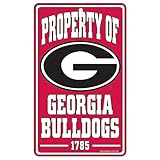 NCAA University of Georgia 86888012 Champ /プロパティのサイン、7.25 " X 12 "