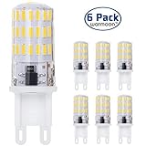 Warmoon G9 LED Light Bulbs, 7W Daylight White, 6500K, 4014 SMD 46 LEDs 360 Degree Beam Angle LED Bul