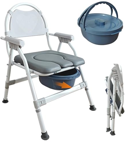 Amazon | ポータブルトイレ 介護用 高齢者用便椅子、妊婦用便