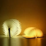 Felimoa ブックライト LED 5色 USB充電（ケーブル付属） 折りたたみ 表紙 ブラウン 縦14.5 横10.5 厚さ2cm 重量251g 使用時間8時間 開閉でオンオフ ユニーク プレゼン